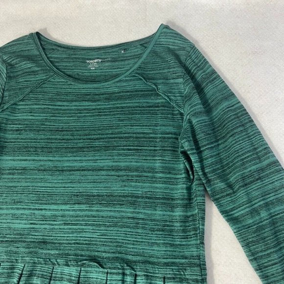 Toad & Co Womens Imogene Dress Large L 3/4 Sleeves Heathered Teal Blue Pockets - Picture 3 of 9